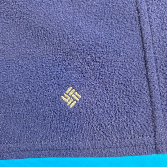 Columbia Omni-Heat 1/4 Zip Pullover Blue Mens Large Approx No Size Tag - Picture 8 of 16